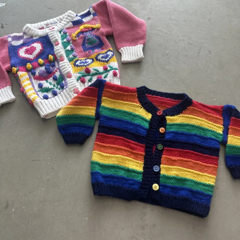 RESELLER BUNDLE!! Vintage Baby & Kids Knit SWEATERS! Lot Of 30! Sz 0-6!